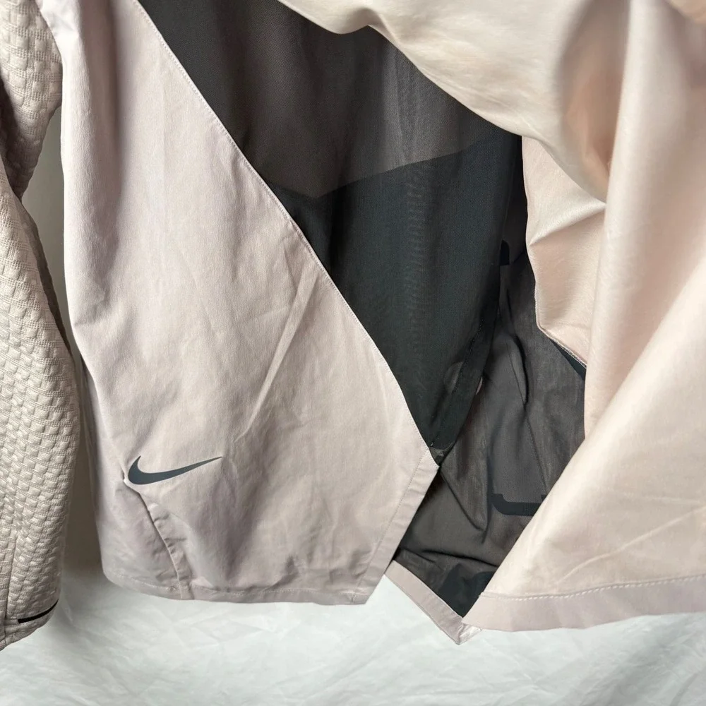 Nike Men's Tech Pack Kimono Woven Hybrid Running Top in Pumice Medium Athleisure